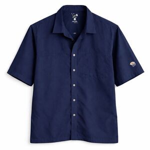 Mountain Hardwear Camp Shirt Button Up Nylon Navy Gorpcore Outdoor Men L